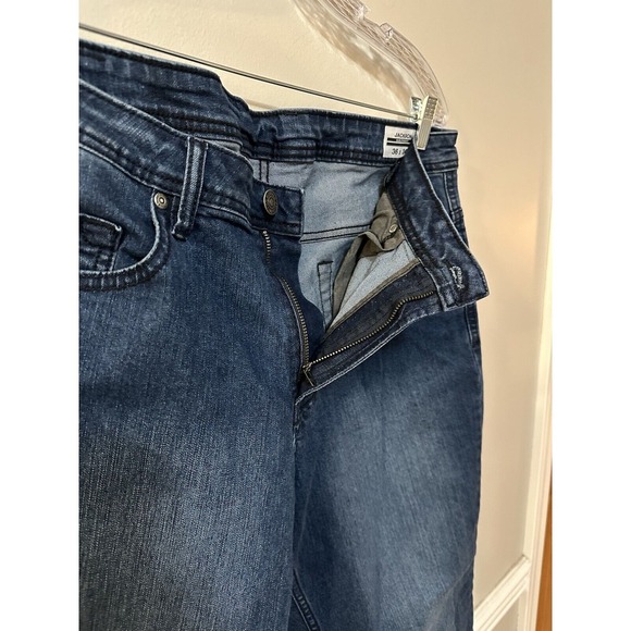 Buffalo David Bitton Jeans Mens 36x30 Jackson Slim Straight Blue Dark Wash - Picture 4 of 7